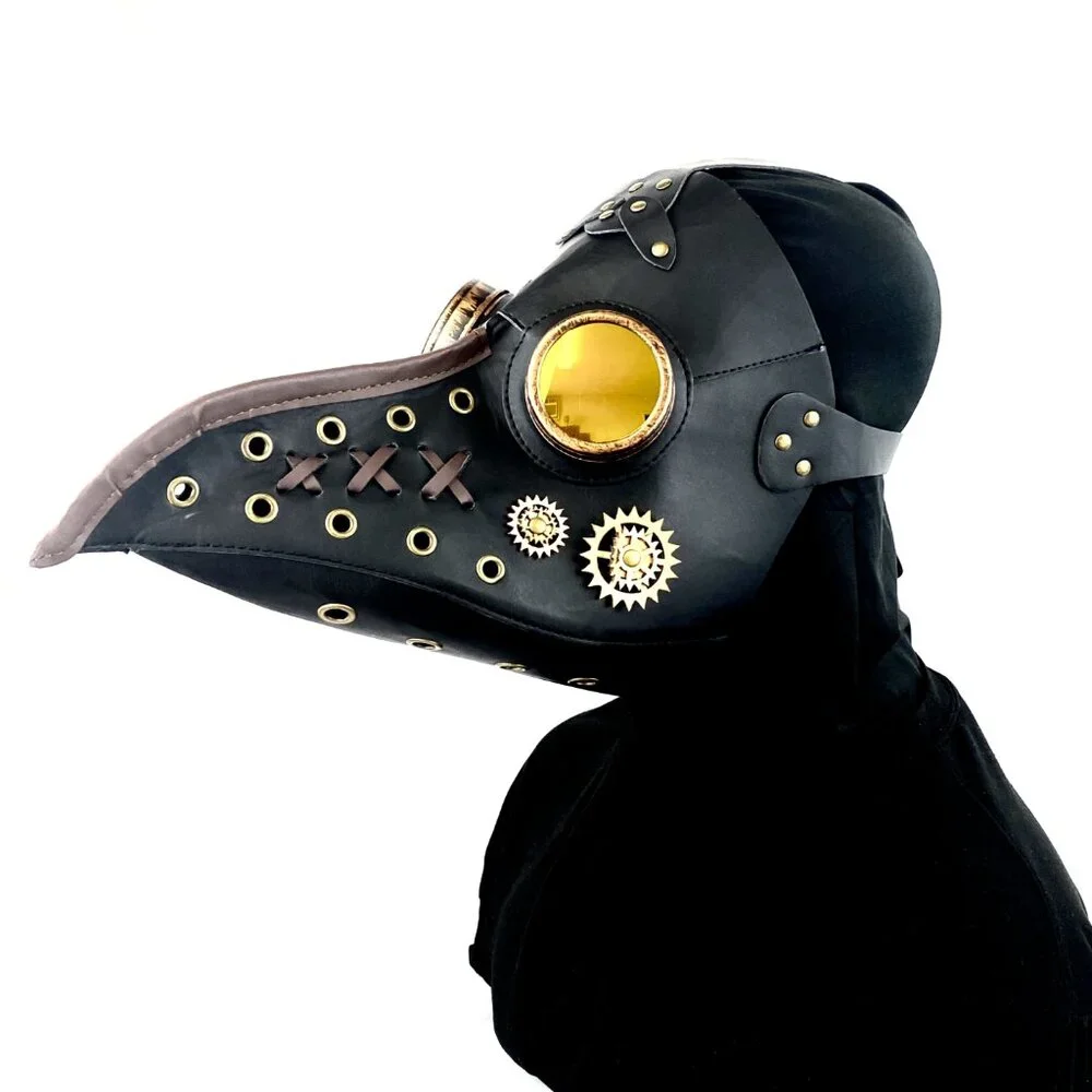 Steampunk Plague Doctor Mask, Long Nose Halloween Masquerade Party Masks